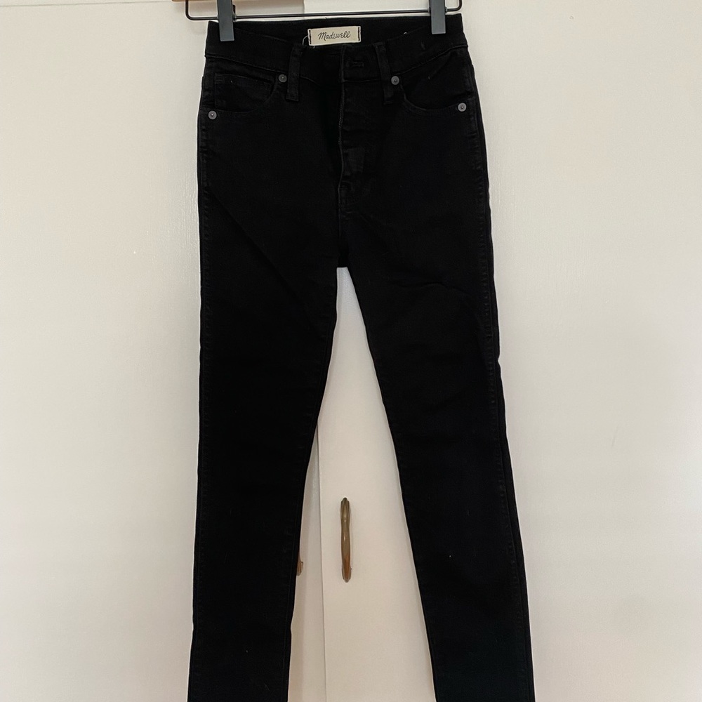 Madewell black skinny jeans